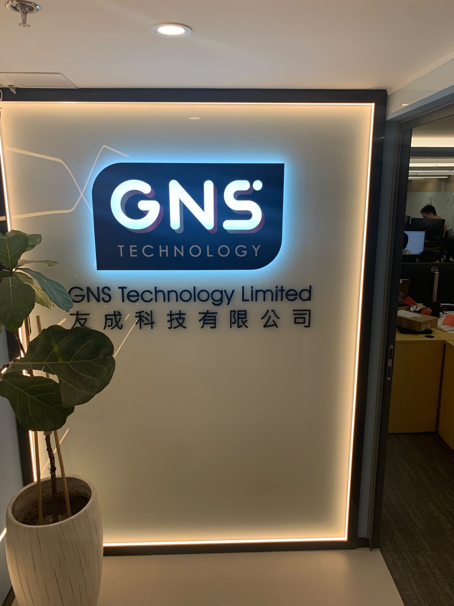 GNS 公司品牌墙